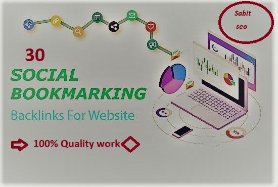 Create High Quality 30 Social Bookmarking Backlinks F...