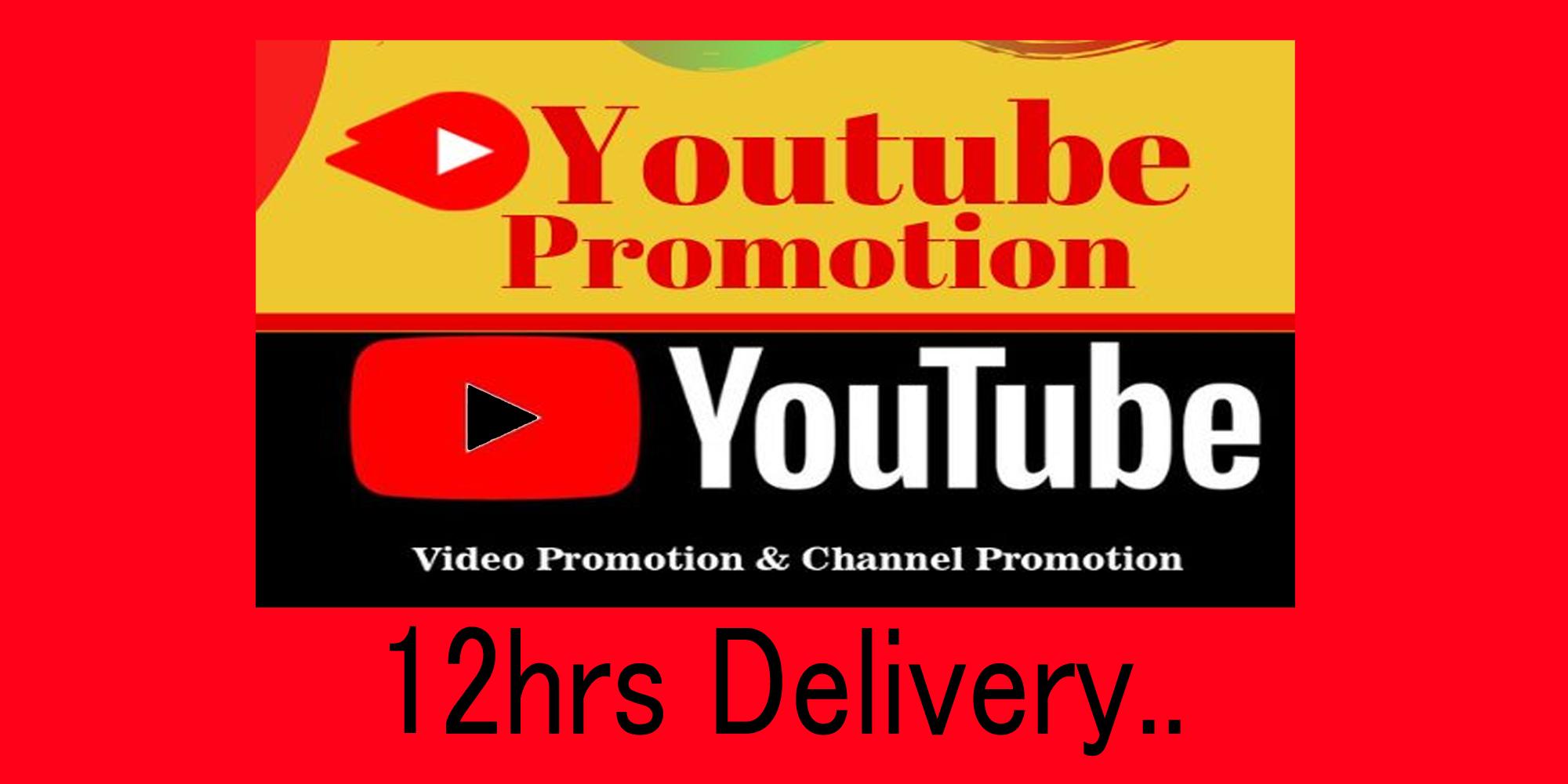 Organic Fast, nondrop Youtube Video Promotion and seo...