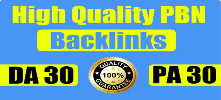 Build 10 premium Quality DA 30+ WEB PBNs Powerful Hom...