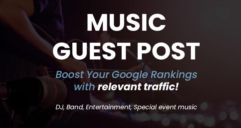 Music Guest Post on High Quality Site DJ, Live Bands...