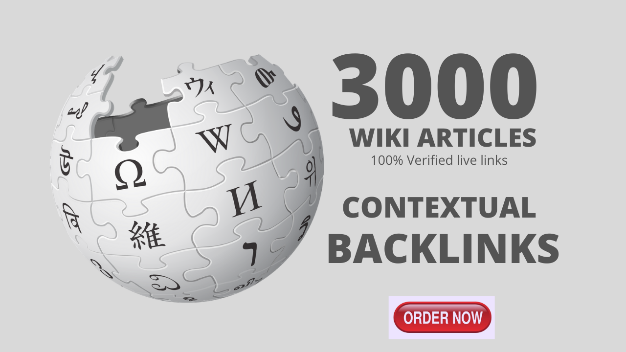 3,000 High quality wiki Backlinks from Wiki site