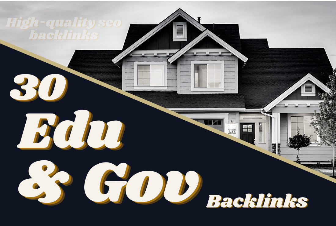 30 Edu & Gov backlinks in high authority sits