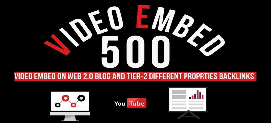 Embed Your Youtube Video in 500 High Quality Web 2.0 ...