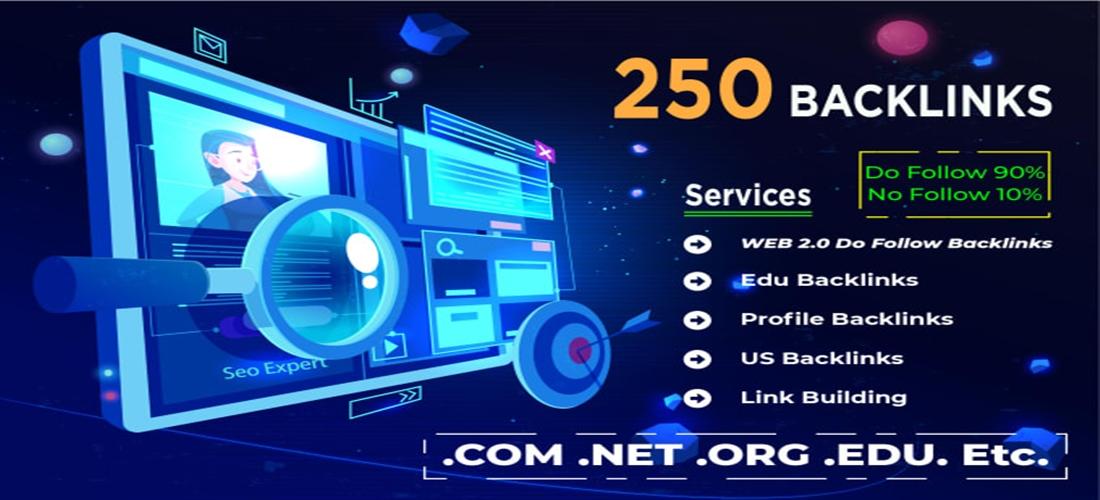250 Profile Backlinks seo Link building