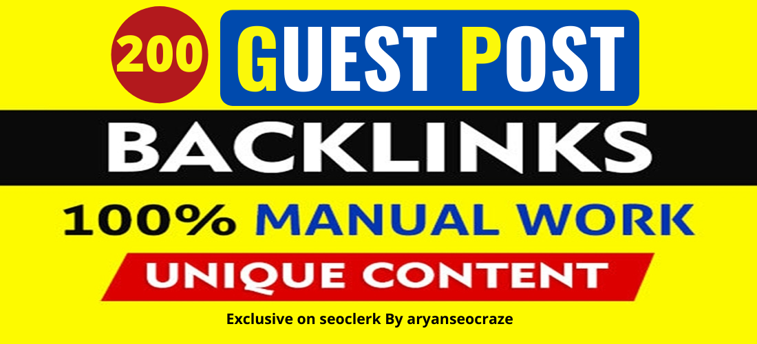 SEO dofollow guest post backlinks