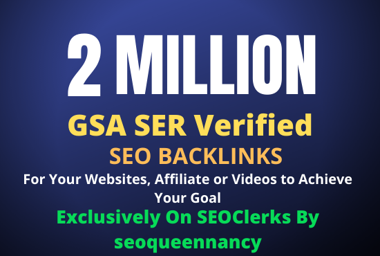 I Will Build 2 Million GSA Backlinks for Increase You...