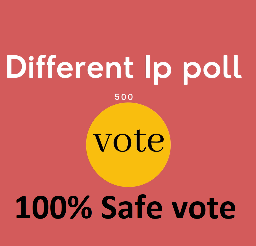 Too fast 500 Different ip votes on your online poll