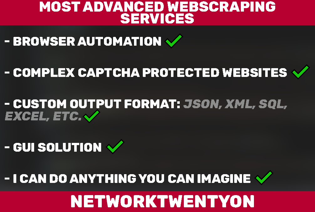 I will create web scraper, web crawler and bots to a...