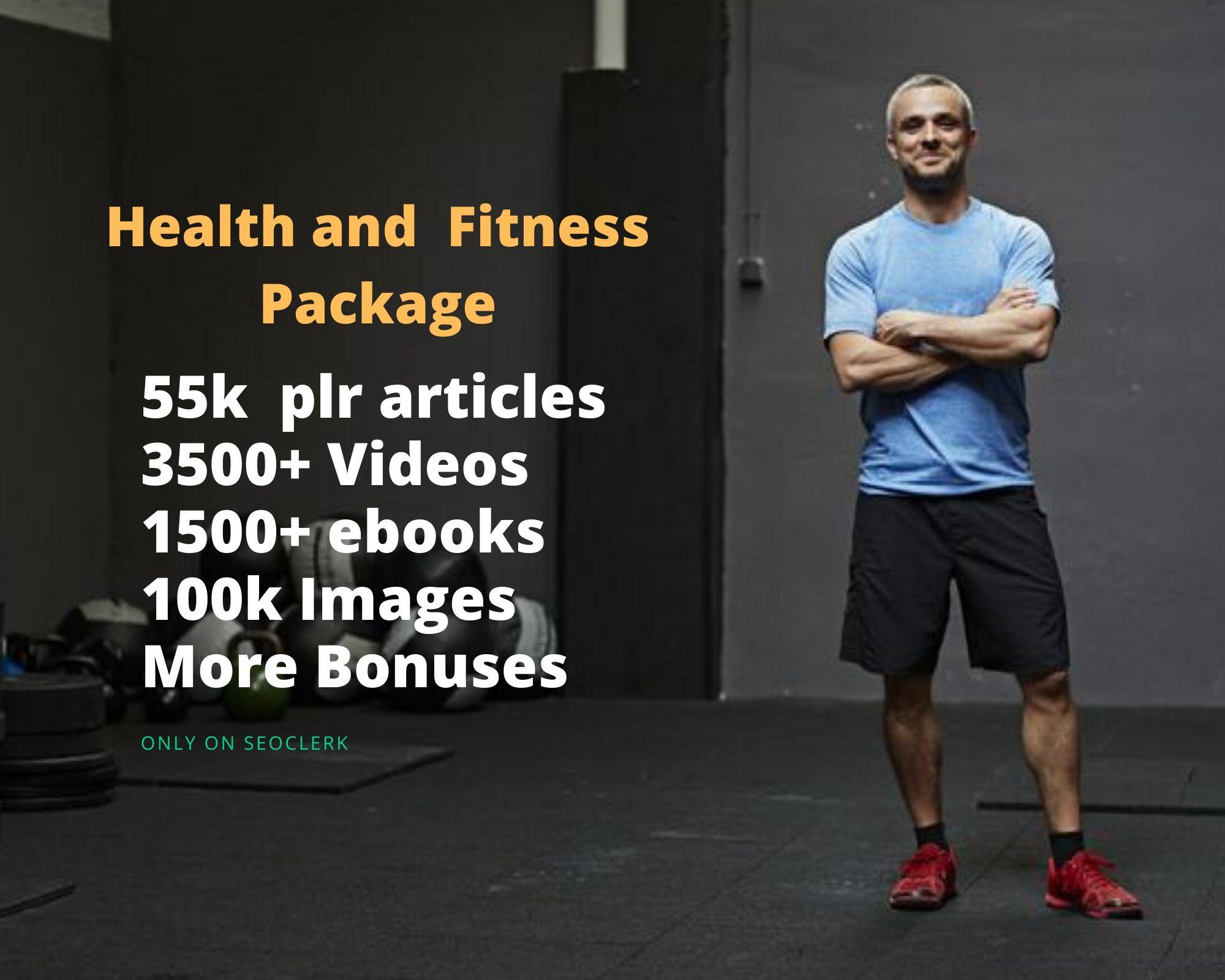 health and fitness plr articles ebooks videos images
