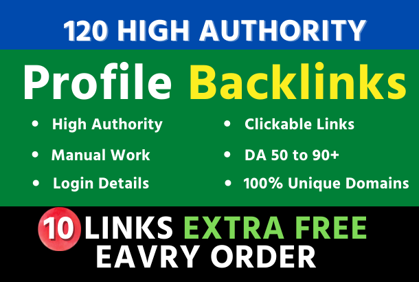I Will Manually Do 120 Profile Backlinks From Unique ...