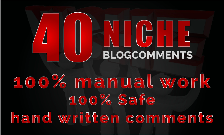 Build 40 Niche Related Blog Comment With Da Pa High Q...