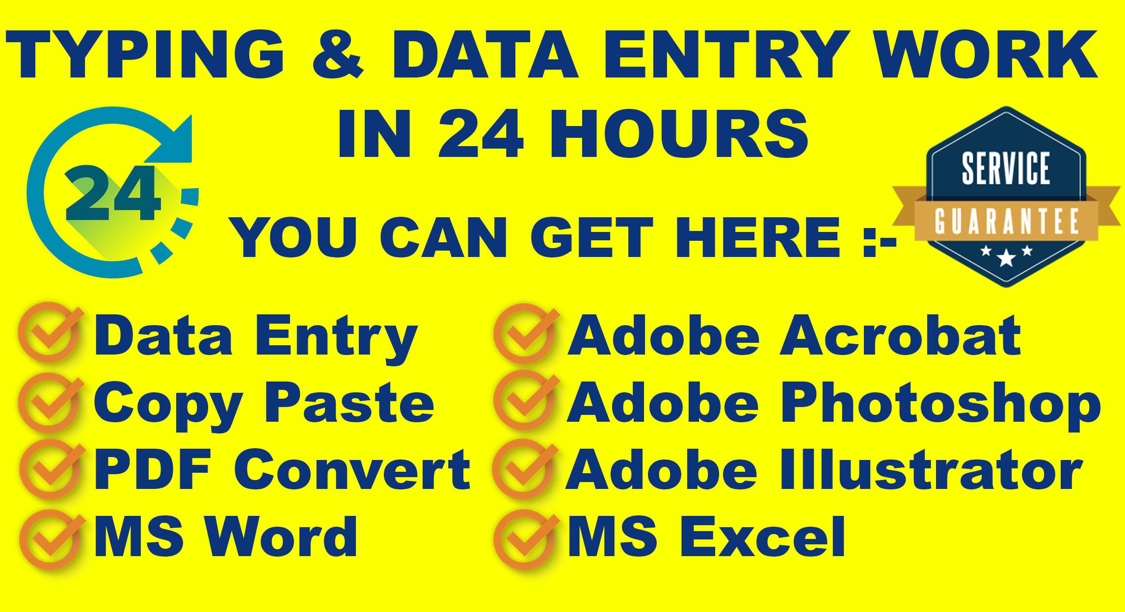 I will do fast typing job, retype scanned documents ...