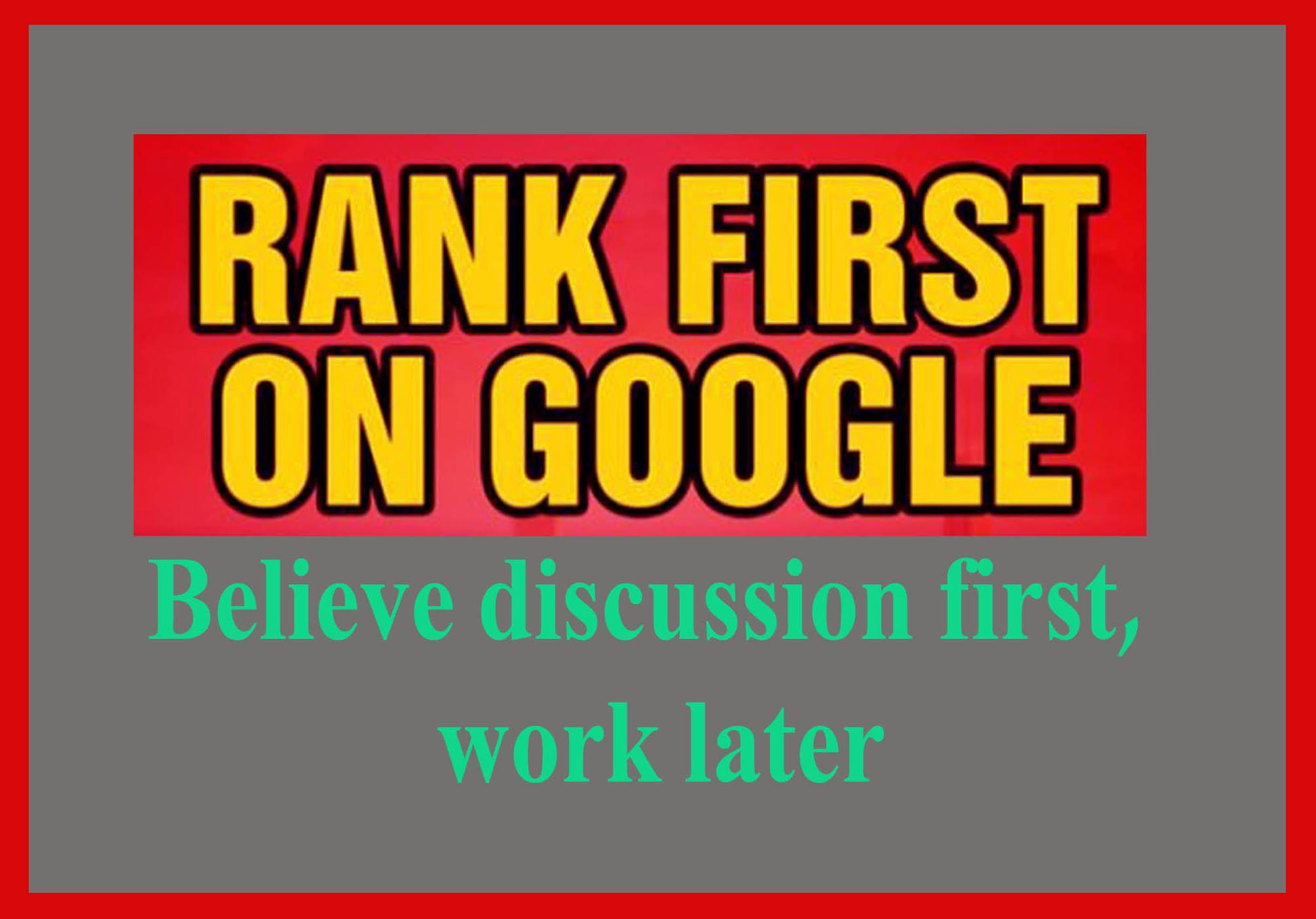 Advanced SEO Service for permanent Google Ranking