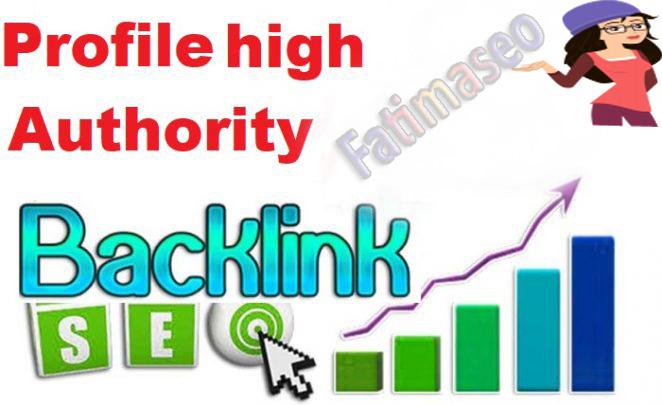 20+High Authority Profile backlinks for google rank
