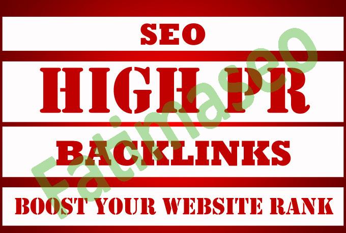 Create 50+ Real High Pr BACKLINKS, Dofollow, PR7, ...