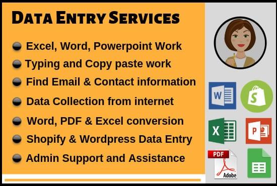 Virtual assistant for data entry, data mining, web ...