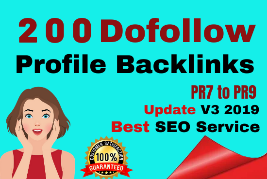Manually Create 200 pr9 Dofollow Profile Backlinks On...