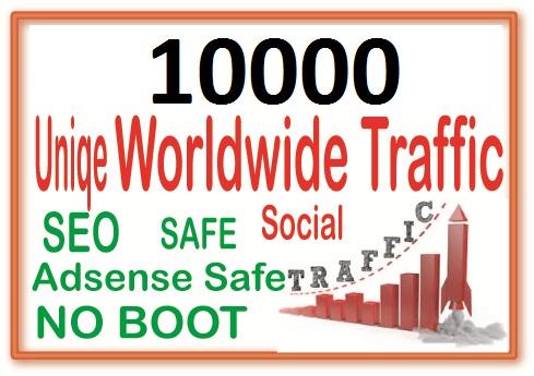 Send 10000+ Human Traffic by Google Youtube Twitter O...