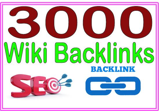 Do 3000 wiki High-Quality PREMIUM Backlinks To Improv...