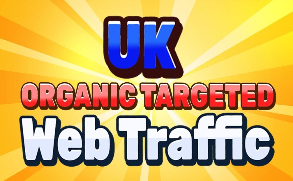 drive UK organic web traffic real visitors