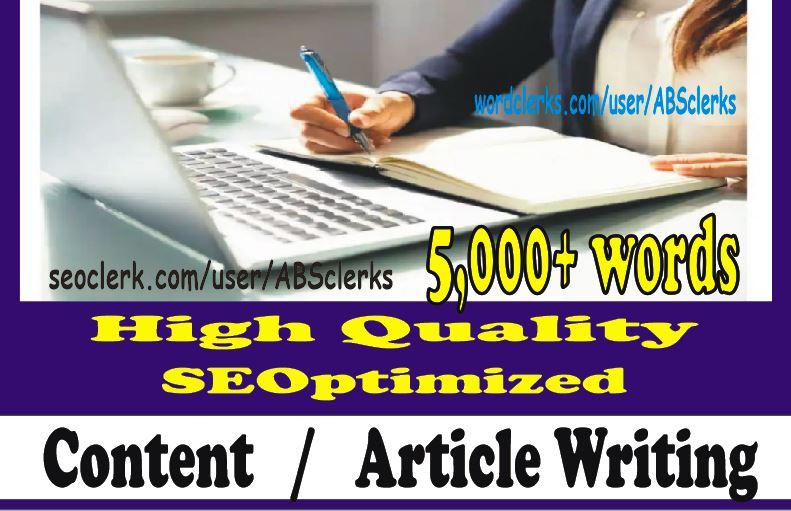 10X 500+ words Perfect ARTICLE Writing or WEBSITE Con...