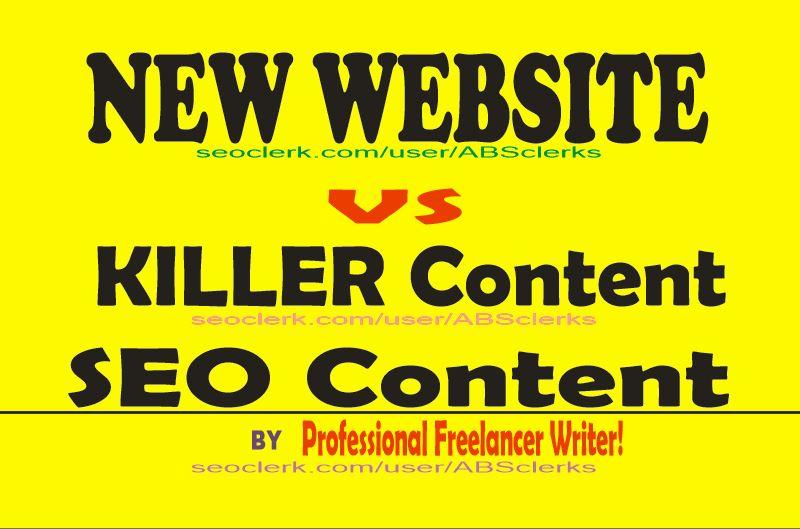 New Website Content- I will write a Killer content fo...