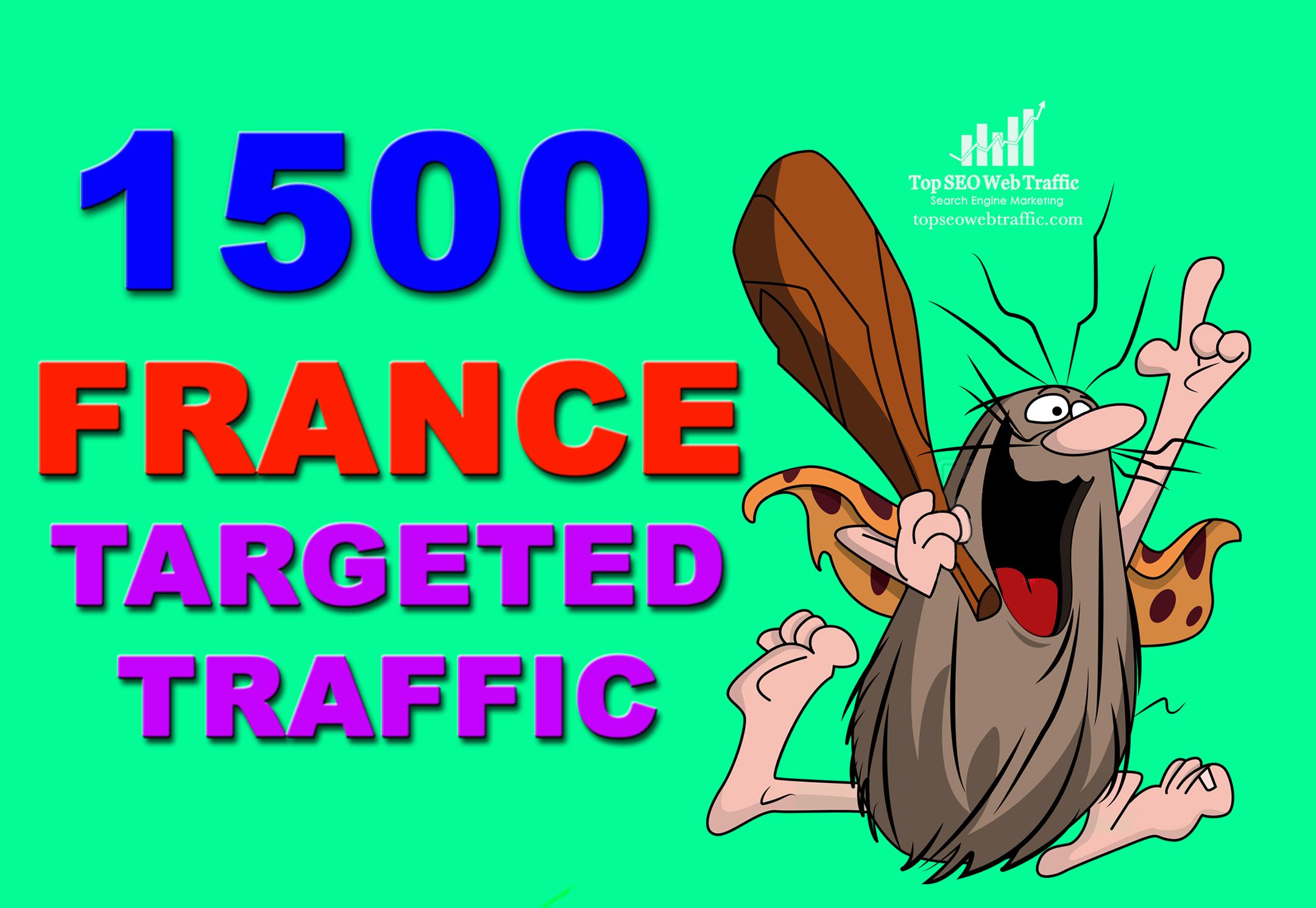 GET 1500 HIGH QUALITY UNIQUE FRANCE WEB TRAFFIC VISIT...