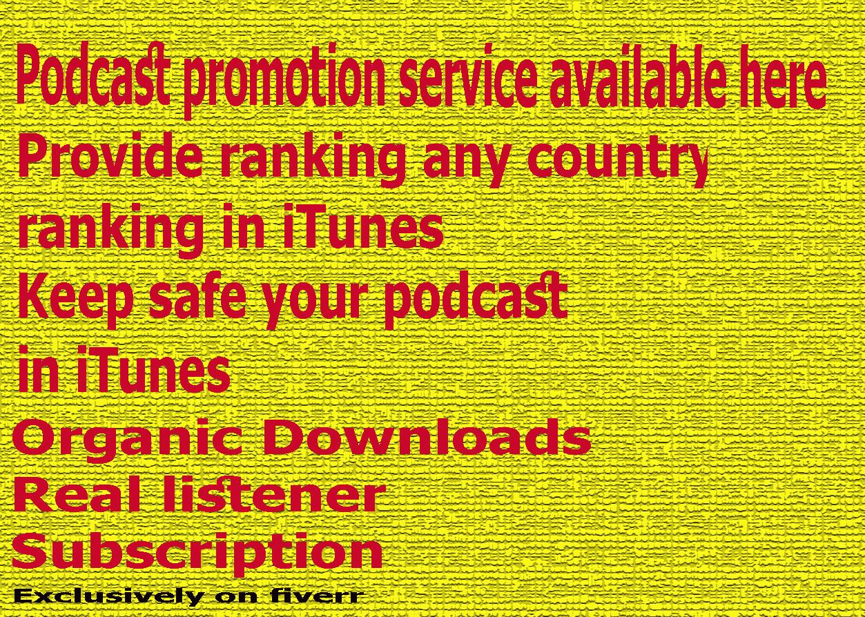 I will promote and advertise your podcast on my podca...