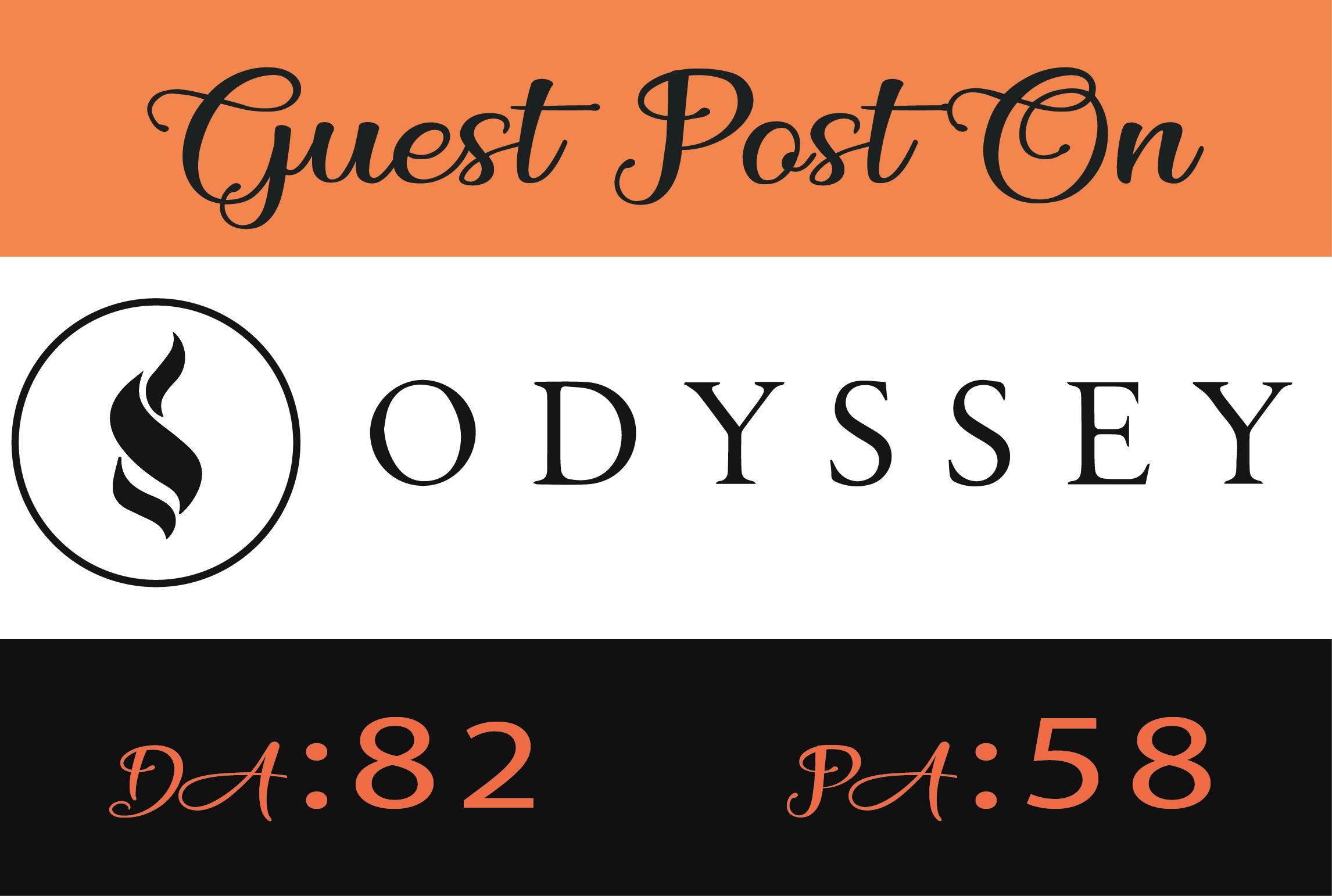 write and publish a guest post on odyssey online da82