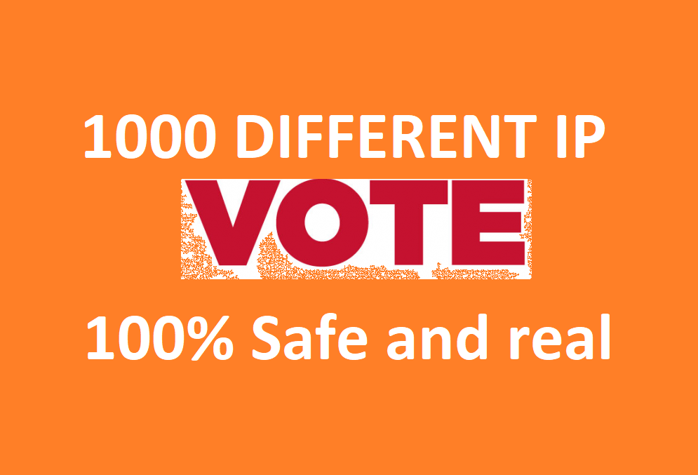 Get forever 1000 Different IP votes contest that must...