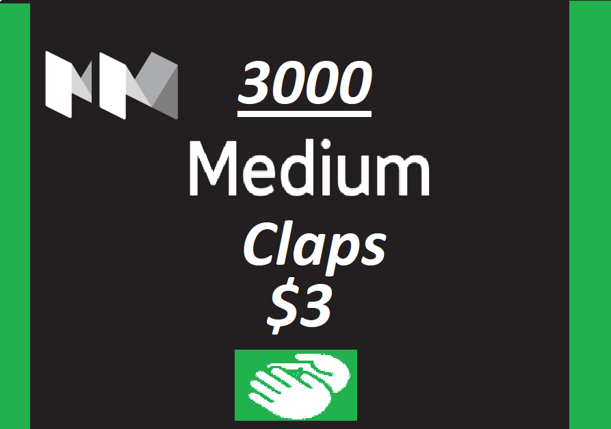 Get you 3000+ Medium claps to your Article within few...