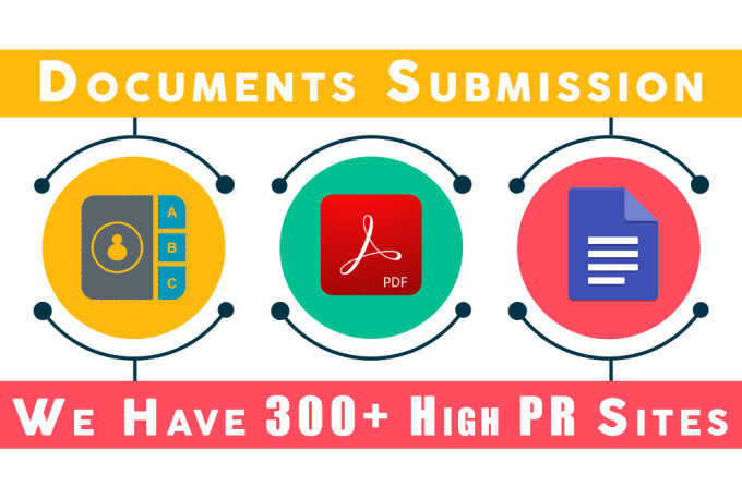 I will do seo backlinks article, pdf, directory sub...