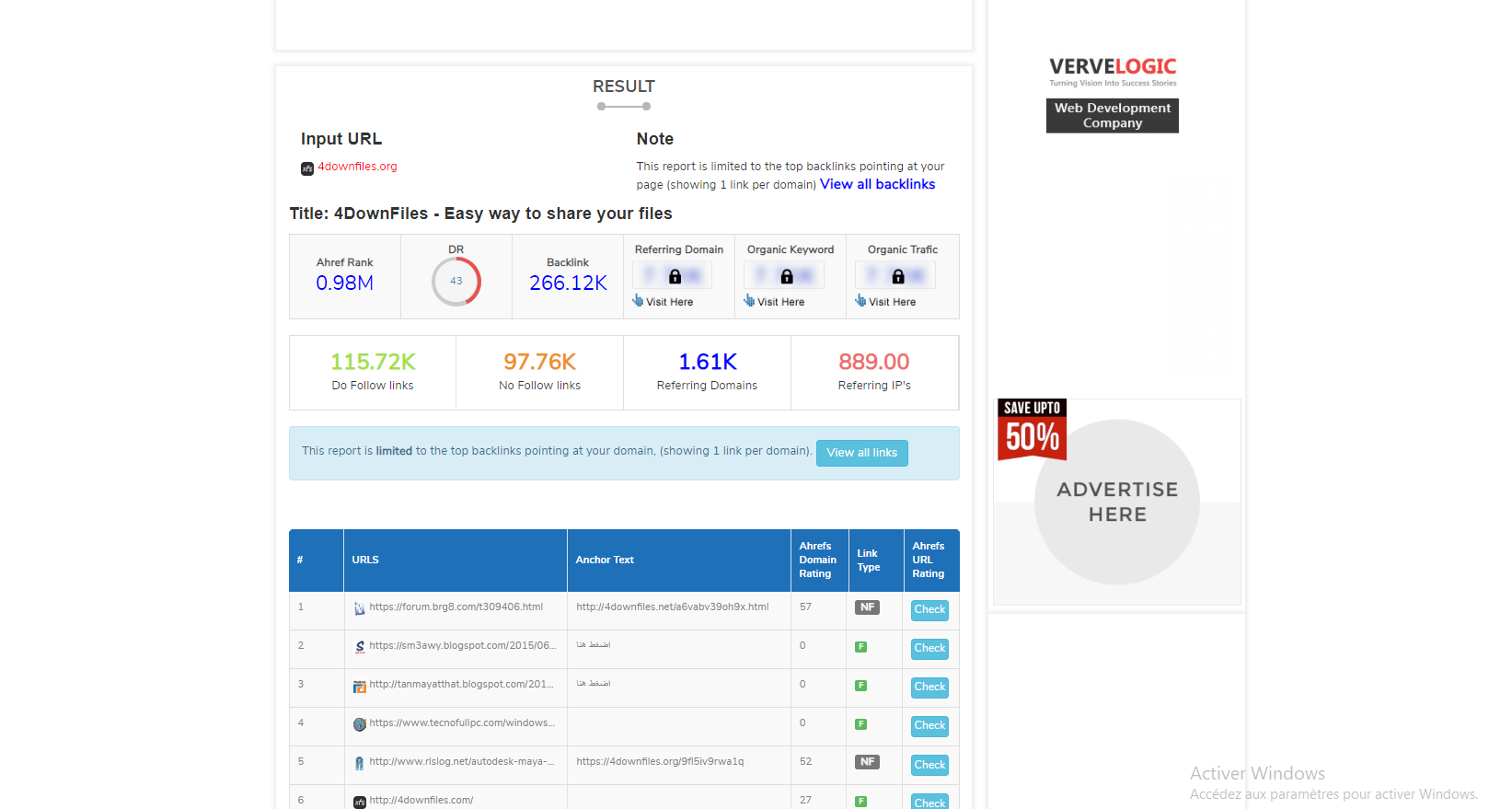 a text link in 4downfiles high PA high DA and 8 milli...