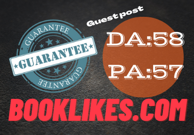 Publish Guest Post On booklikes. com Do-Follow and Pe...