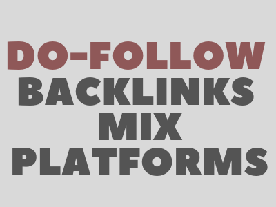 Permanent 100 Do-Follow Backlinks Mix Platforms Profi...