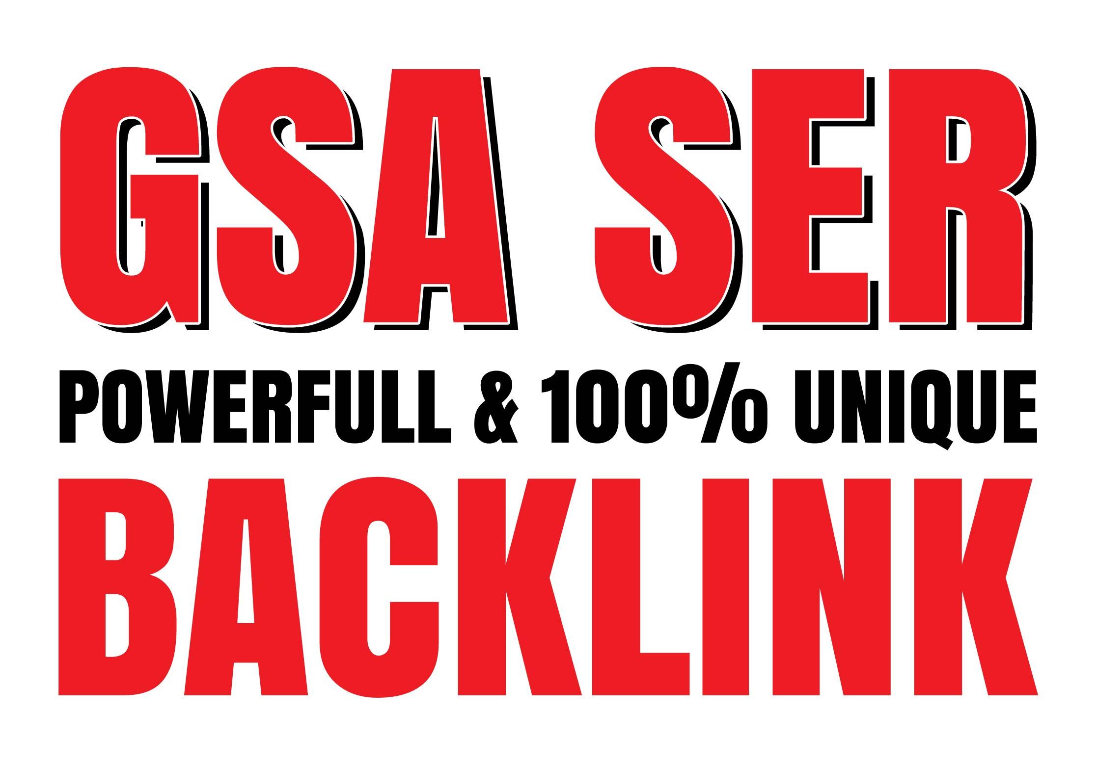 I will Create 1 Million High Quality GSA SER Verified...