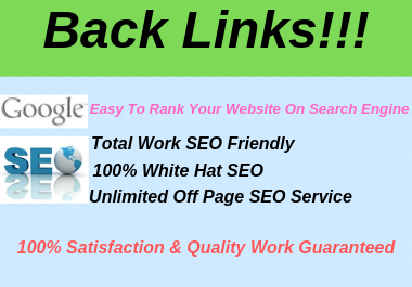I Create Backlinks On High Pr Sites And Unlimited Off...