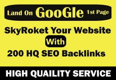 SkyRoket Your Website With 200 HQ Manually SEO Backli...