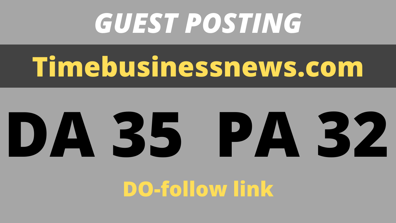 publish Guest post on Tech Business News site Timebus...