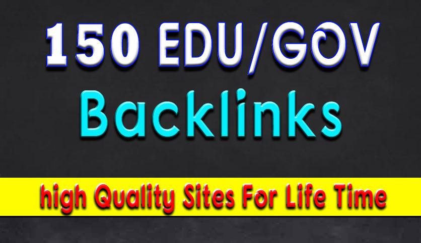 150 Edu Backlinks with high trust authority safe link...
