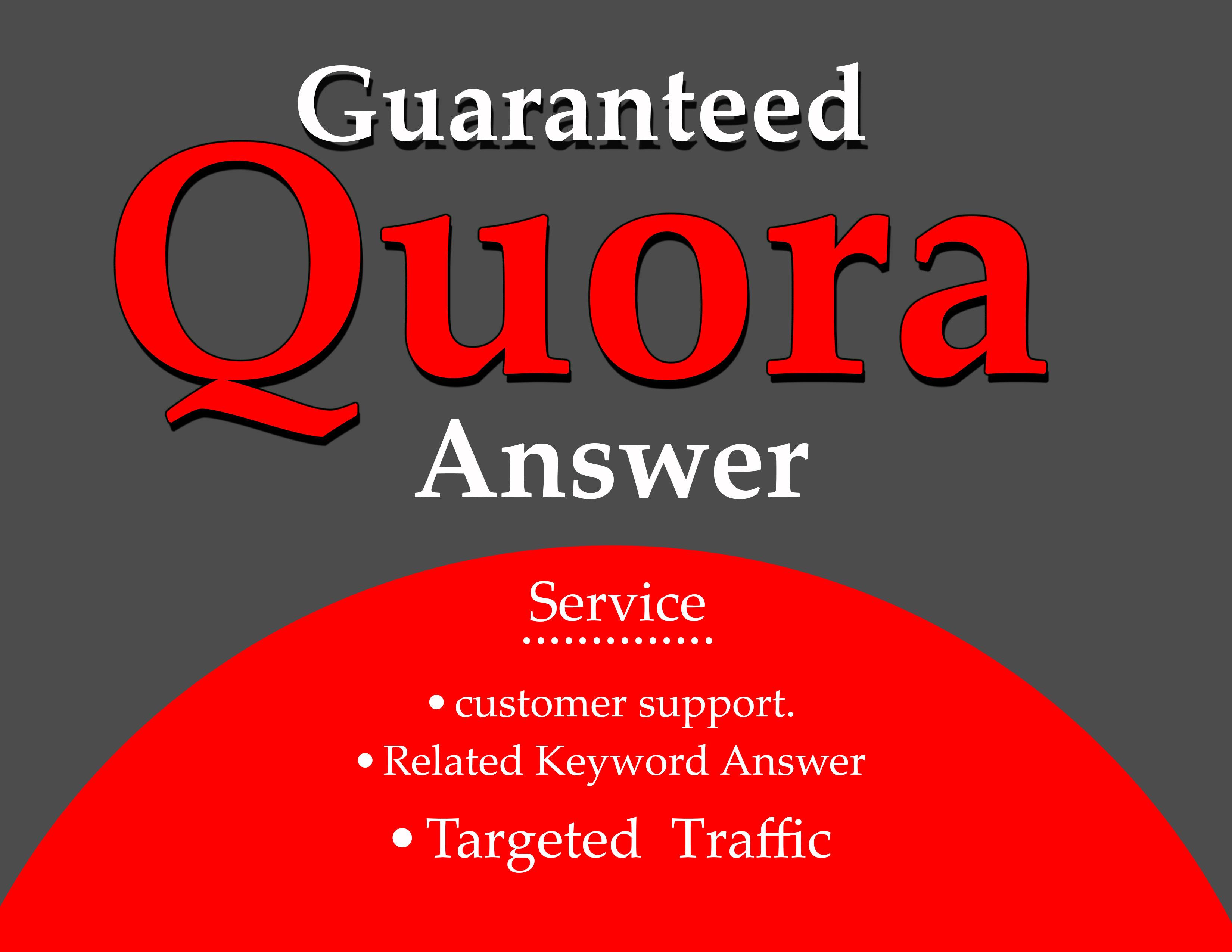 DO 10 HG Quora Answer with promote Your Website/Busin...