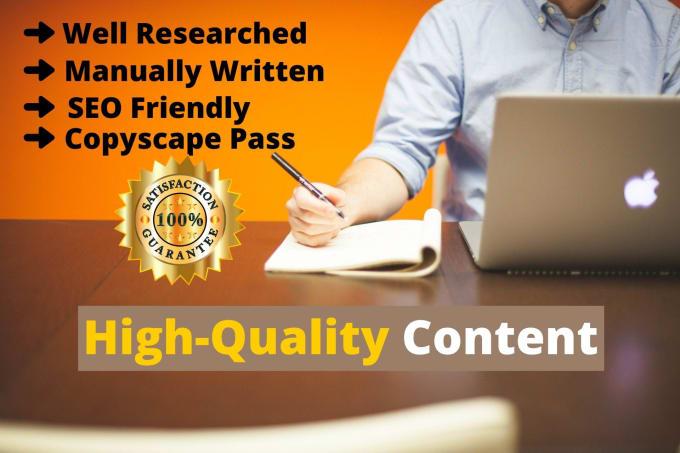 I will write 1000 words high quality SEO-optimized Ar...