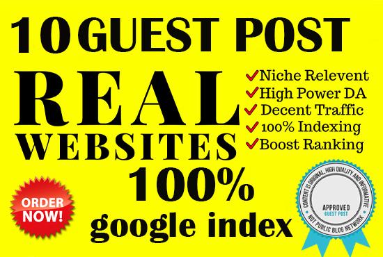 Send your website to the top of Google with 10 real g...