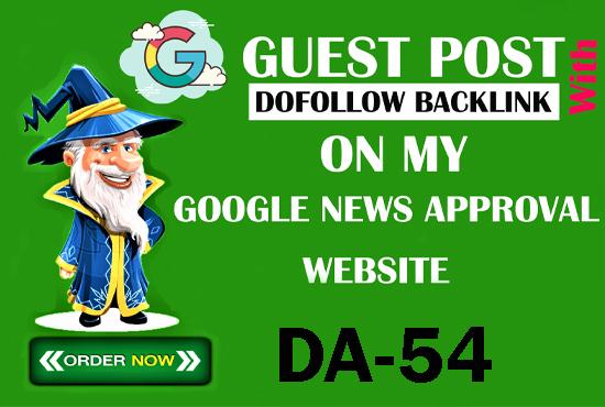 I will provide you google news dofolow backlink on my...