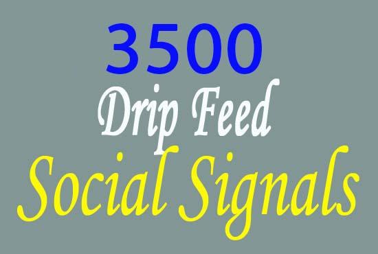 provide 3500 manually SEO social signals service