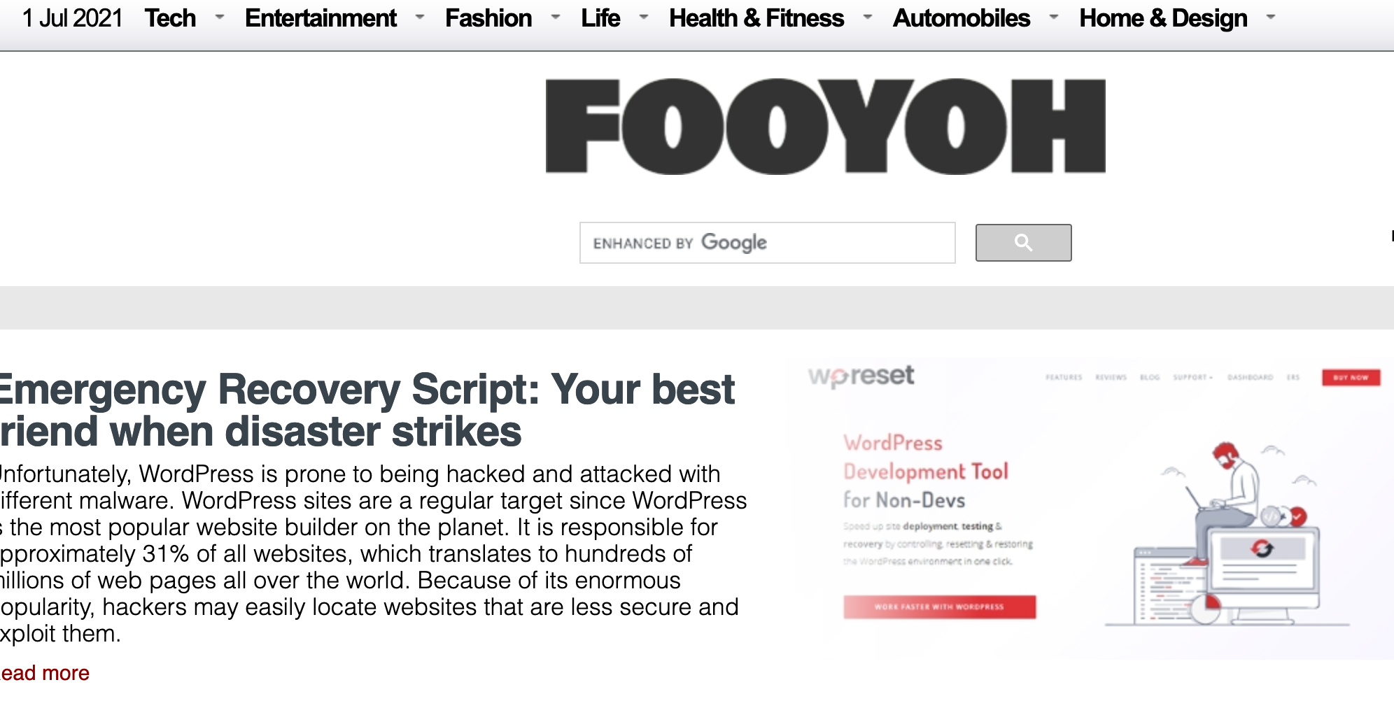 Write and Publish Guest Post on Fooyoh. com DA63, DR...