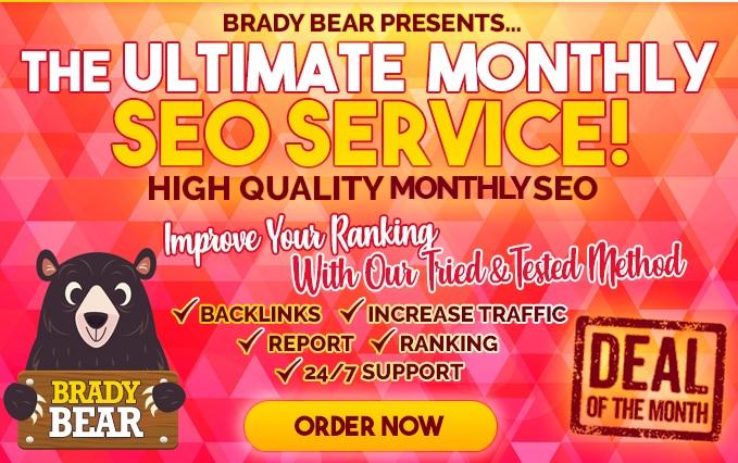 Monthly SEO Service - 720+ High Authority Divesified ...