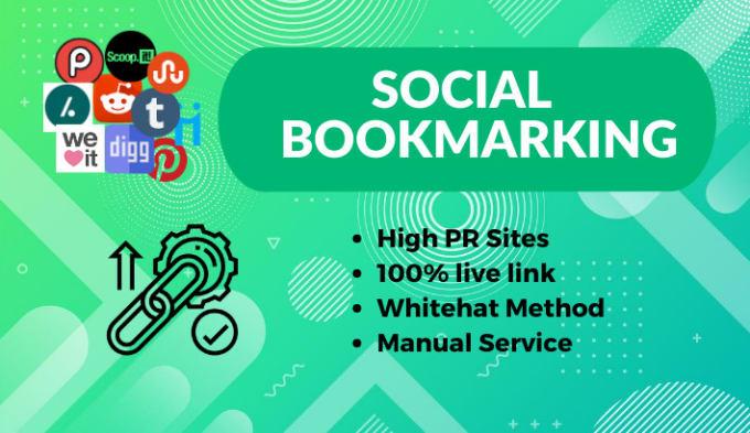 I will make 20 social bookmarking on high DA site