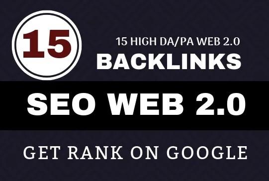 manually create 15 high quality web2 0 backlinks