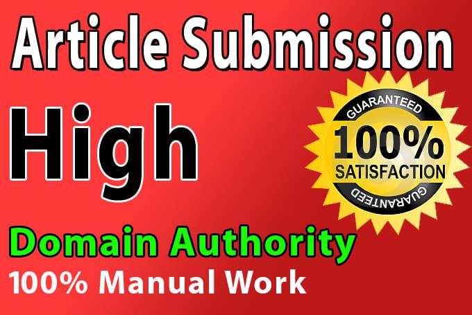 I will Build 25 Unique Domian Article Submission SEO ...